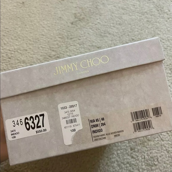 🛑 SOLD 🛑 NIB JIMMY CHOO DENIM SANDALS - Picture 4 of 5